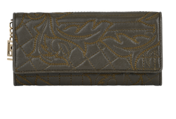 Versace Long Wallet, Leather, Green, MII, 2*